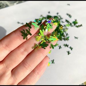 Holographic Cactus Nail glitter